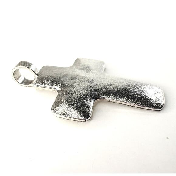 Silpada Sterling Silver Matte Textured Cross Pendant S2025 - Picture 3 of 6